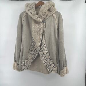 elisa cavaletti by daniela dallavalle Teddy jacket  gray faux suede Women Small